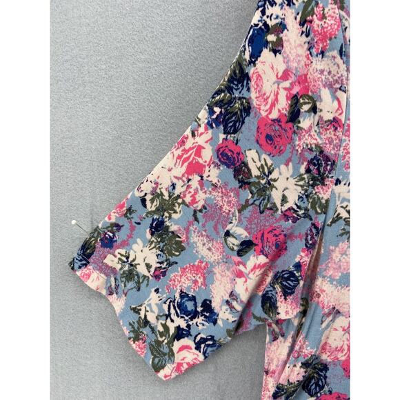 Motherhood Maternity Dress Women’s Sz XL Pink Blue‎ Floral Ruched Baby Shower - Picture 5 of 12